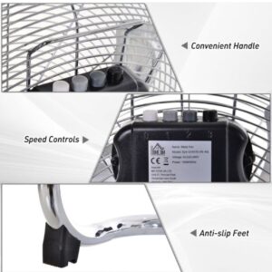 Ventilateur de Sol Puissante Protable Aluminum - Image 2