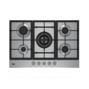 plaque-de-cuisson-beko-gaz-75cm-5-feux-inox